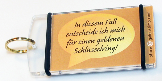 schlüsselanhänger für hotelwerbung